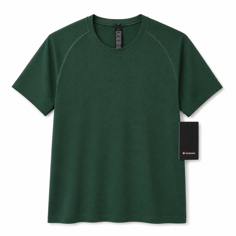 NWT LULULEMON Metal Vent Tech Short Sleeve Top Gym Shirt Men's Medium Ivy Green
